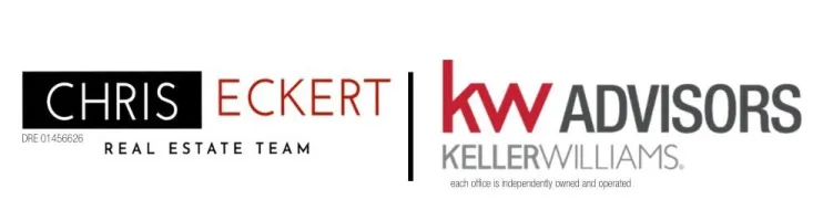 Chris Eckert Real Estate Team and KW Advisors Keller Williams logos side by side.
